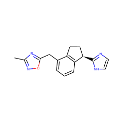 Cc1noc(Cc2cccc3c2CC[C@H]3c2ncc[nH]2)n1 ZINC000040822888