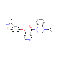 Cc1noc2ccc(Oc3ccncc3C(=O)N3CCN(C4CC4)c4ccccc43)cc12 ZINC000169349703