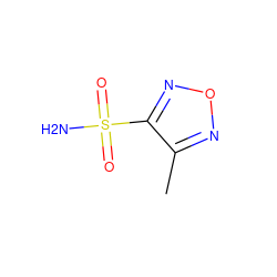 Cc1nonc1S(N)(=O)=O ZINC000139117944