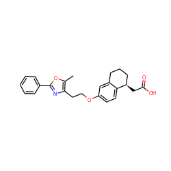 Cc1oc(-c2ccccc2)nc1CCOc1ccc2c(c1)CCC[C@H]2CC(=O)O ZINC000028951919