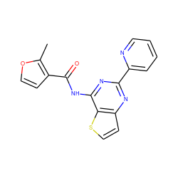 Cc1occc1C(=O)Nc1nc(-c2ccccn2)nc2ccsc12 ZINC000045302996