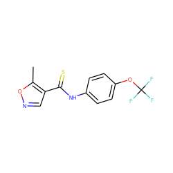 Cc1oncc1C(=S)Nc1ccc(OC(F)(F)F)cc1 ZINC000026294110