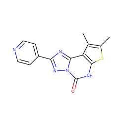 Cc1sc2[nH]c(=O)n3nc(-c4ccncc4)nc3c2c1C ZINC000031818217