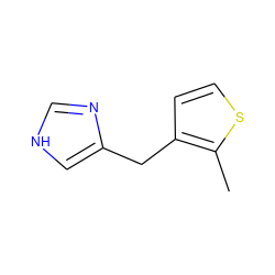 Cc1sccc1Cc1c[nH]cn1 ZINC000000022734