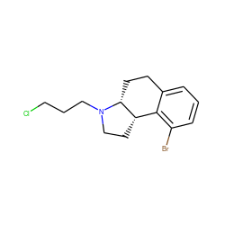 ClCCCN1CC[C@H]2c3c(Br)cccc3CC[C@H]21 ZINC000013740511