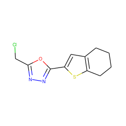 ClCc1nnc(-c2cc3c(s2)CCCC3)o1 ZINC000004204722