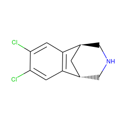 Clc1cc2c(cc1Cl)[C@H]1CNC[C@H]2C1 ZINC000101028123