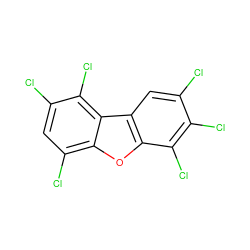 Clc1cc2c(oc3c(Cl)cc(Cl)c(Cl)c32)c(Cl)c1Cl ZINC000002569961