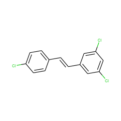 Clc1ccc(/C=C/c2cc(Cl)cc(Cl)c2)cc1 ZINC000036159921