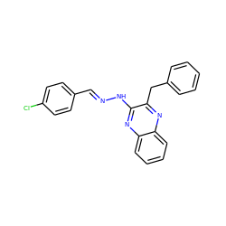 Clc1ccc(/C=N/Nc2nc3ccccc3nc2Cc2ccccc2)cc1 ZINC000064540196