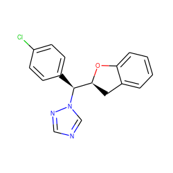 Clc1ccc([C@@H]([C@@H]2Cc3ccccc3O2)n2cncn2)cc1 ZINC000026175051