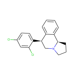 Clc1ccc([C@@H]2CN3CCC[C@@H]3c3ccccc32)c(Cl)c1 ZINC000026671336