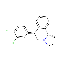 Clc1ccc([C@@H]2CN3CCC[C@H]3c3ccccc32)cc1Cl ZINC000028005913