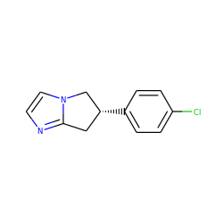 Clc1ccc([C@@H]2Cc3nccn3C2)cc1 ZINC000040877139