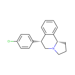 Clc1ccc([C@H]2CN3CCC[C@H]3c3ccccc32)cc1 ZINC000006117464