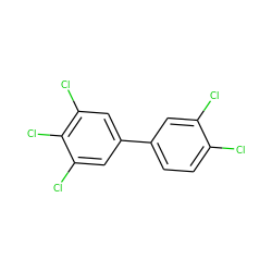 Clc1ccc(-c2cc(Cl)c(Cl)c(Cl)c2)cc1Cl ZINC000002521632