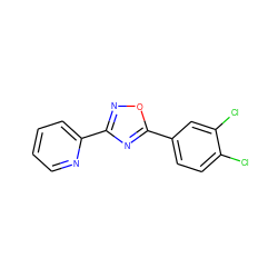 Clc1ccc(-c2nc(-c3ccccn3)no2)cc1Cl ZINC000000070451