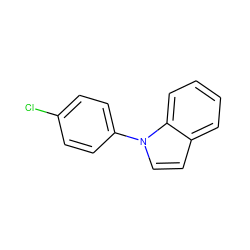 Clc1ccc(-n2ccc3ccccc32)cc1 ZINC000000264448