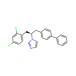 Clc1ccc(C[C@@H](Cc2ccc(-c3ccccc3)cc2)n2ccnc2)c(Cl)c1 ZINC000032090087