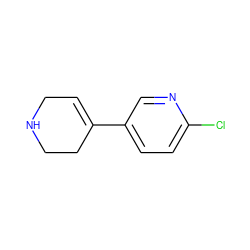 Clc1ccc(C2=CCNCC2)cn1 ZINC000027646752