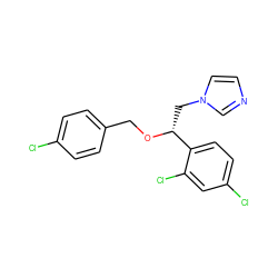 Clc1ccc(CO[C@H](Cn2ccnc2)c2ccc(Cl)cc2Cl)cc1 ZINC000000596881