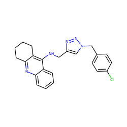 Clc1ccc(Cn2cc(CNc3c4c(nc5ccccc35)CCCC4)nn2)cc1 ZINC001772618619