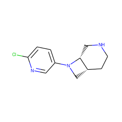 Clc1ccc(N2C[C@H]3CCNC[C@H]32)cn1 ZINC000035080306