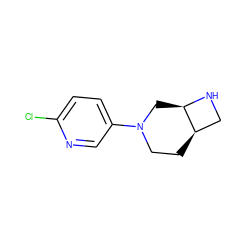 Clc1ccc(N2CC[C@@H]3CN[C@@H]3C2)cn1 ZINC000033975656
