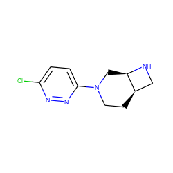 Clc1ccc(N2CC[C@@H]3CN[C@@H]3C2)nn1 ZINC000035080316