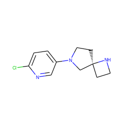 Clc1ccc(N2CC[C@]3(CCN3)C2)cn1 ZINC000040423547