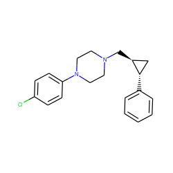 Clc1ccc(N2CCN(C[C@H]3C[C@@H]3c3ccccc3)CC2)cc1 ZINC000013814417