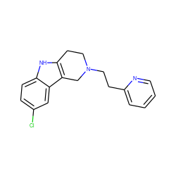 Clc1ccc2[nH]c3c(c2c1)CN(CCc1ccccn1)CC3 ZINC000029487322