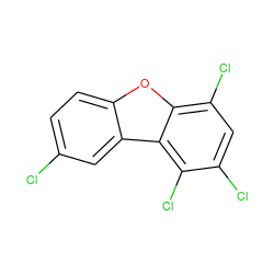 Clc1ccc2oc3c(Cl)cc(Cl)c(Cl)c3c2c1 ZINC000005844656