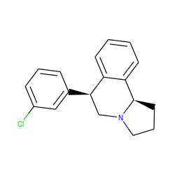 Clc1cccc([C@@H]2CN3CCC[C@@H]3c3ccccc32)c1 ZINC000029235732