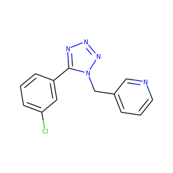 Clc1cccc(-c2nnnn2Cc2cccnc2)c1 ZINC000035994599