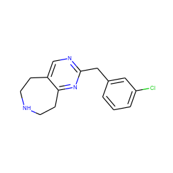 Clc1cccc(Cc2ncc3c(n2)CCNCC3)c1 ZINC000071341905