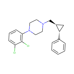 Clc1cccc(N2CCN(C[C@H]3C[C@@H]3c3ccccc3)CC2)c1Cl ZINC000013814432