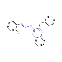 Clc1ccccc1/C=N/Nc1nc2ccccc2nc1Cc1ccccc1 ZINC000064540351