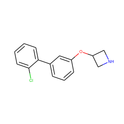 Clc1ccccc1-c1cccc(OC2CNC2)c1 ZINC000096175888