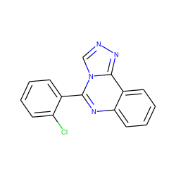 Clc1ccccc1-c1nc2ccccc2c2nncn12 ZINC000000521887