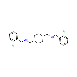 Clc1ccccc1CNCC1CCC(CNCc2ccccc2Cl)CC1 ZINC000001548798