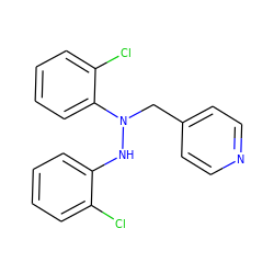 Clc1ccccc1NN(Cc1ccncc1)c1ccccc1Cl ZINC000037868680