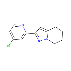 Clc1ccnc(-c2cc3n(n2)CCCC3)c1 ZINC000096911184