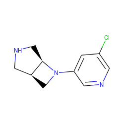 Clc1cncc(N2C[C@H]3CNC[C@H]32)c1 ZINC000028865865