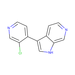 Clc1cnccc1-c1c[nH]c2cnccc12 ZINC001772580399