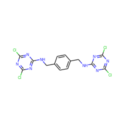 Clc1nc(Cl)nc(NCc2ccc(CNc3nc(Cl)nc(Cl)n3)cc2)n1 ZINC000072110074