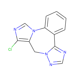 Clc1ncn2c1Cn1ncnc1-c1ccccc1-2 ZINC000035803998