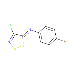 Clc1nss/c1=N\c1ccc(Br)cc1 ZINC000100149415