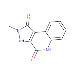 Cn1[nH]c2c(=O)[nH]c3ccccc3c2c1=O ZINC000137541390