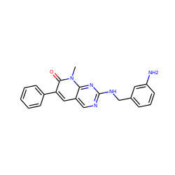 Cn1c(=O)c(-c2ccccc2)cc2cnc(NCc3cccc(N)c3)nc21 ZINC000058592765